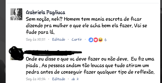 Feminista também erra