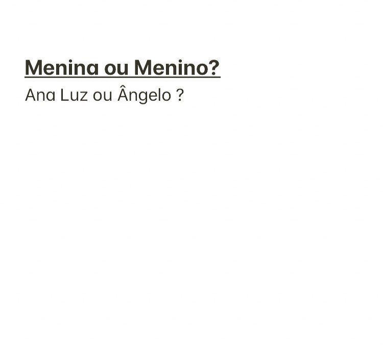 Menina ou Menino?